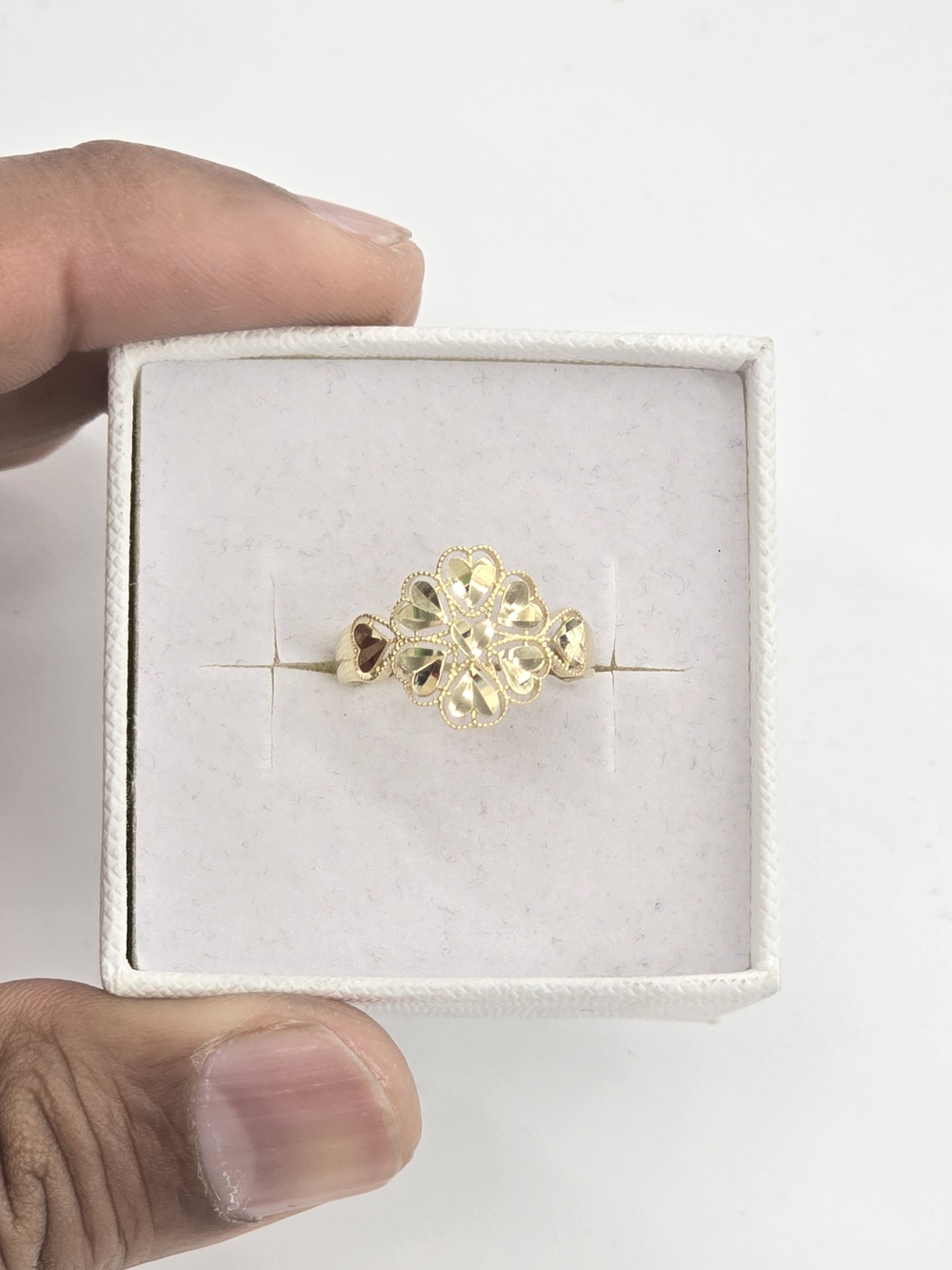 10kt Real Gold Heart Ring For Women